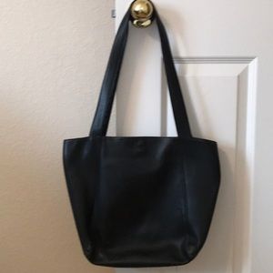 Vintage black Coach bucket purse
